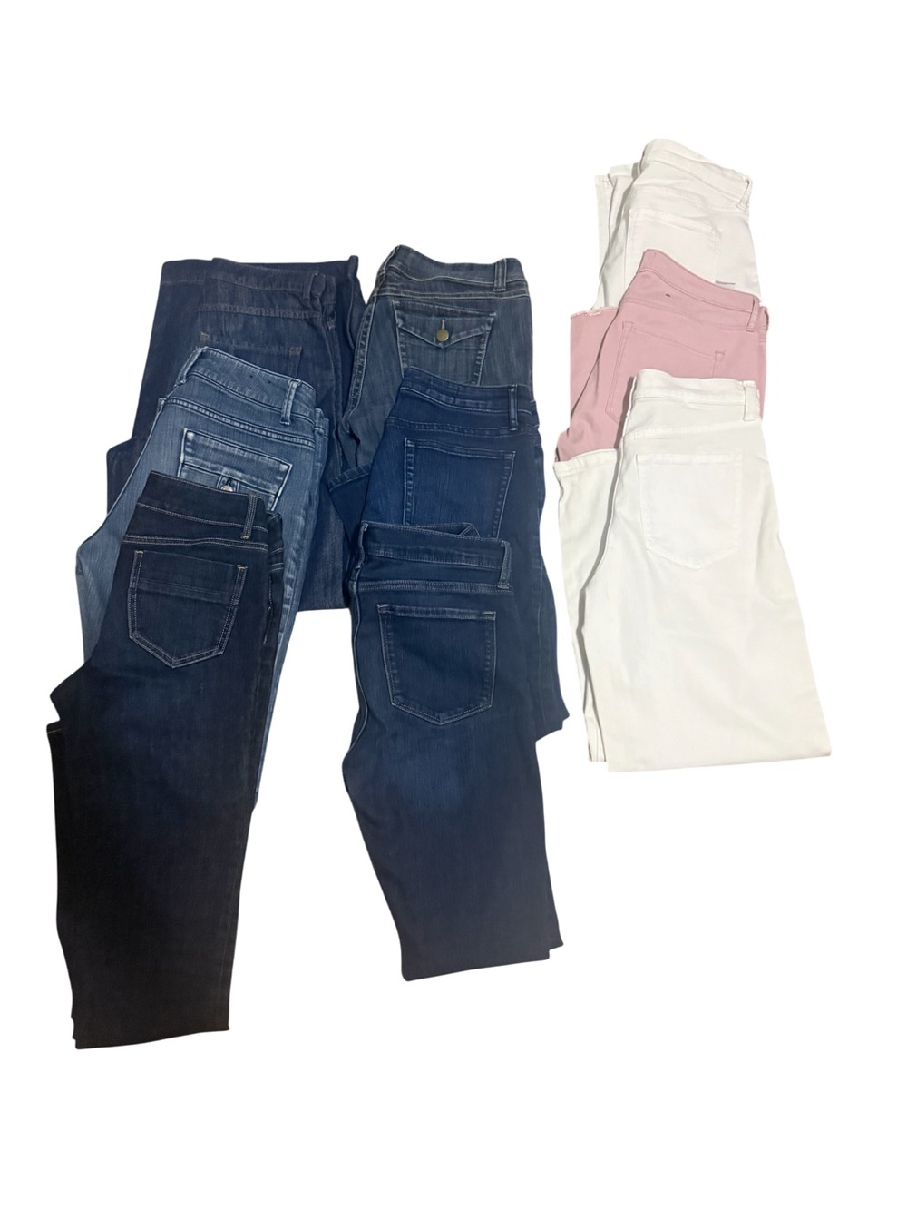 Banana Republic Bundle (10) pairs in Dark Blue, Light Blue, White & Pink